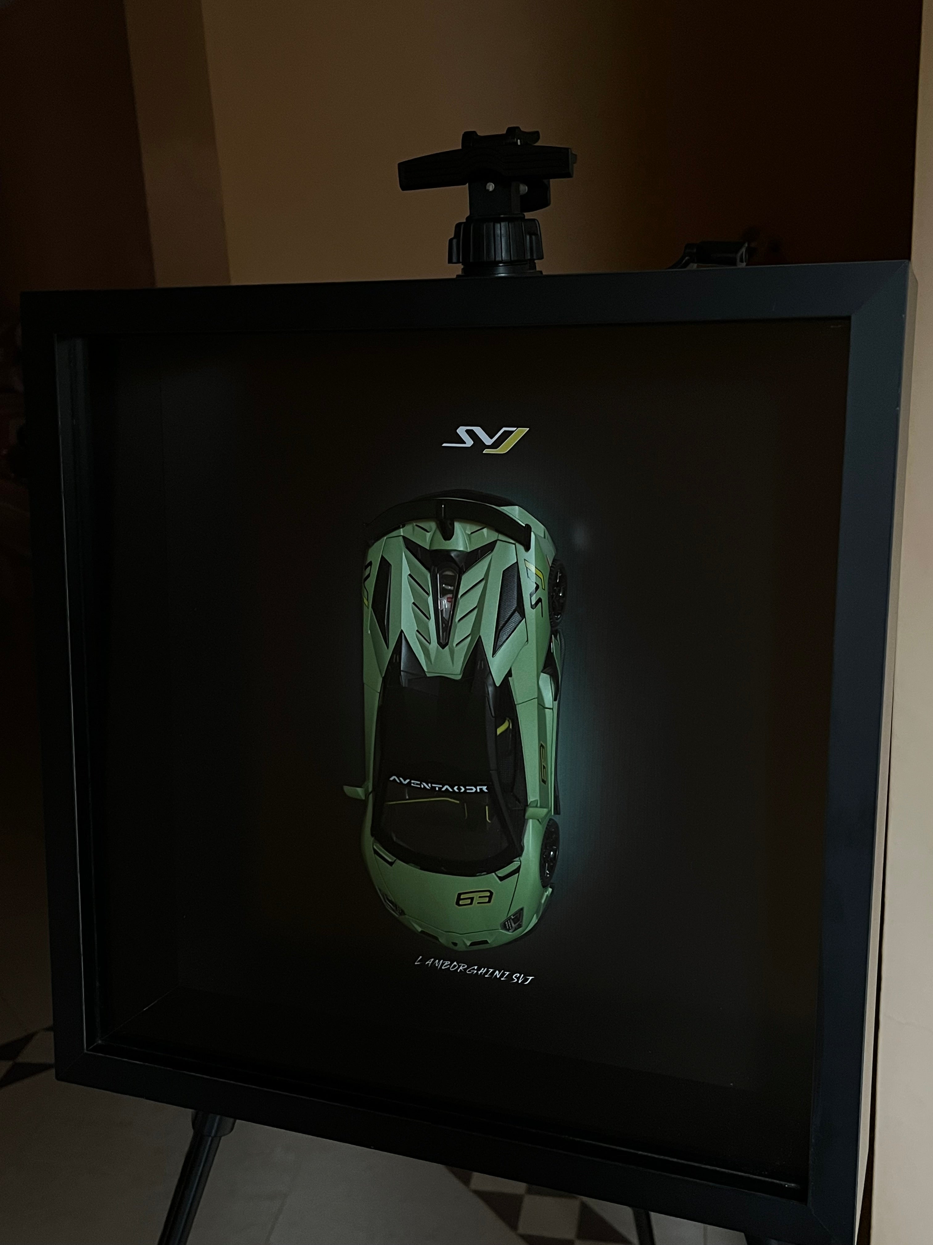 Green Lamborghini Aventador SVJ