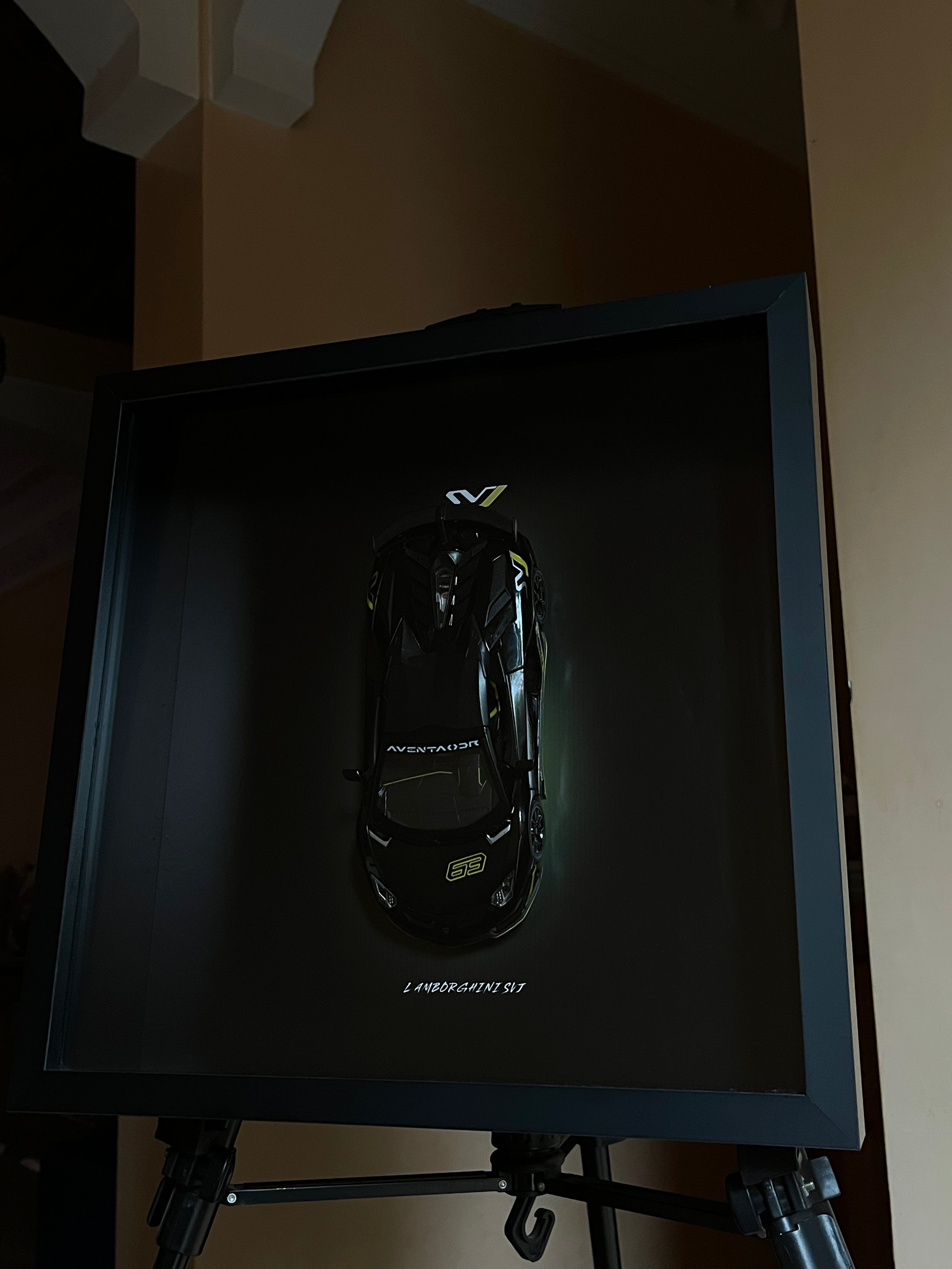 Black Lamborghini Aventador SVJ