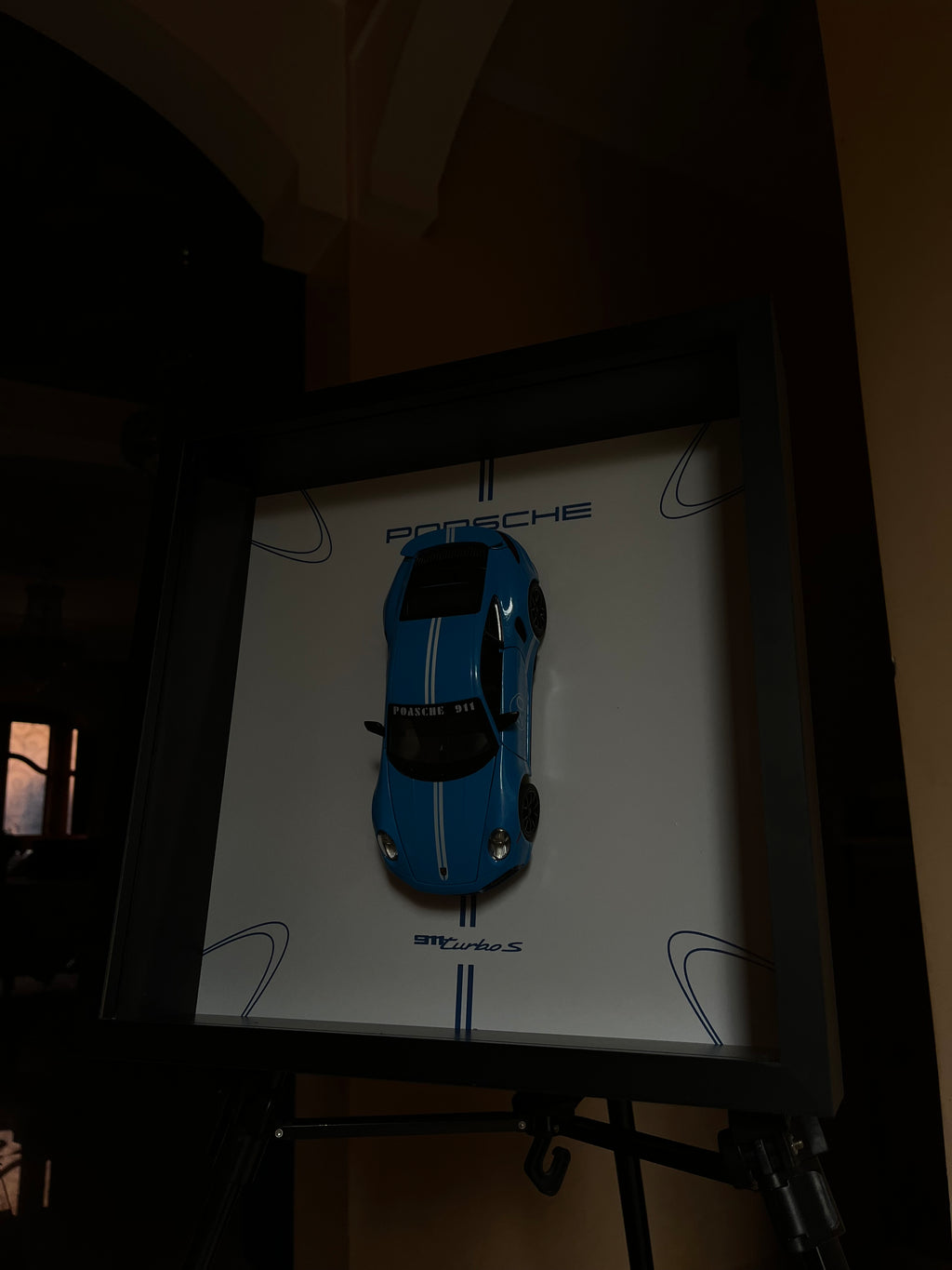 Blue Porsche 911 Turbo S
